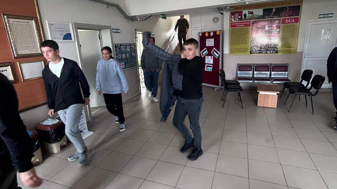 Tahliye Tatbikatı yaptık.